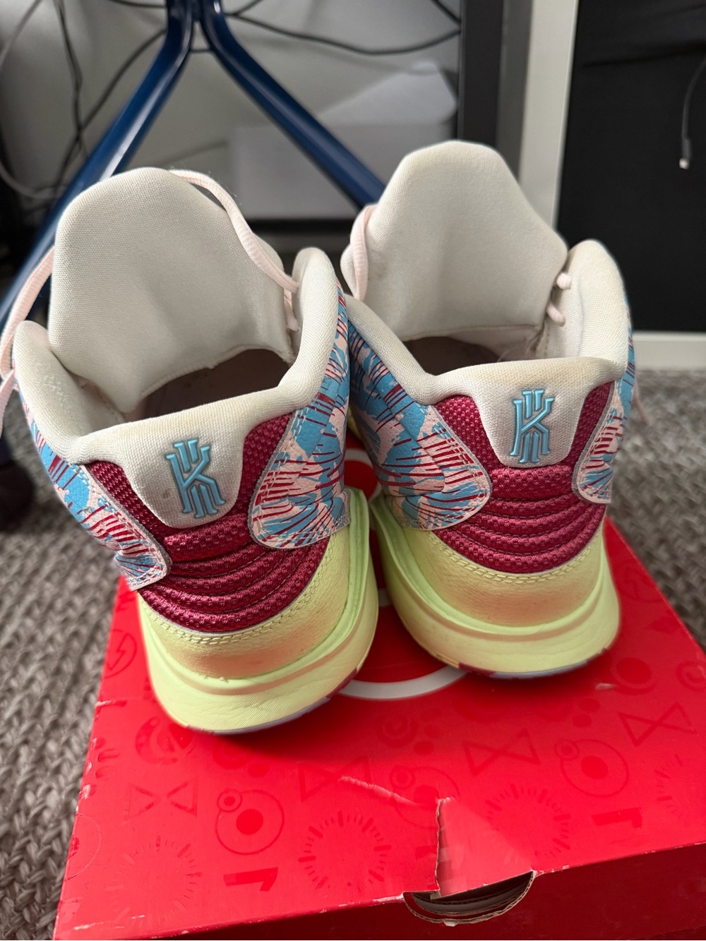 Nike Kids Sneakers - Pink, Light Blue & Yellow